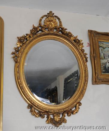 Victorian Rococo Mirror Oval Gilt Pier Parlour Mirrors